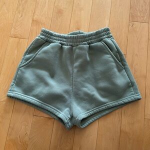Sage green sweat shorts - Shein size small